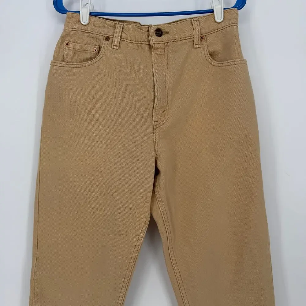 VTG Levis 551 Womens sz 12 MED Beige Cotton Made in USA Relaxed Tapered Fit - Picture 4 of 13